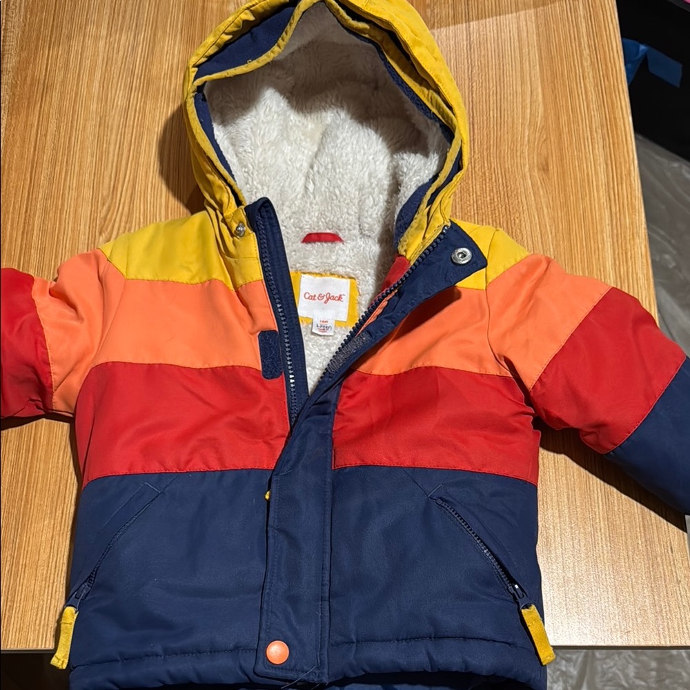 Cat & Jack Multicolor Hooded Jacket